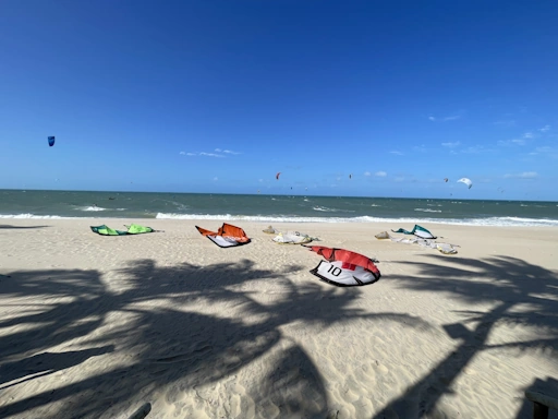 Kite wind statistics details of kitespot Cumbucco in brazil.